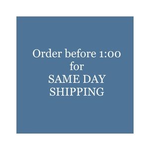 Same day shipping if purchased before 1!